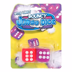 Tärningar Jumbo med Ljus