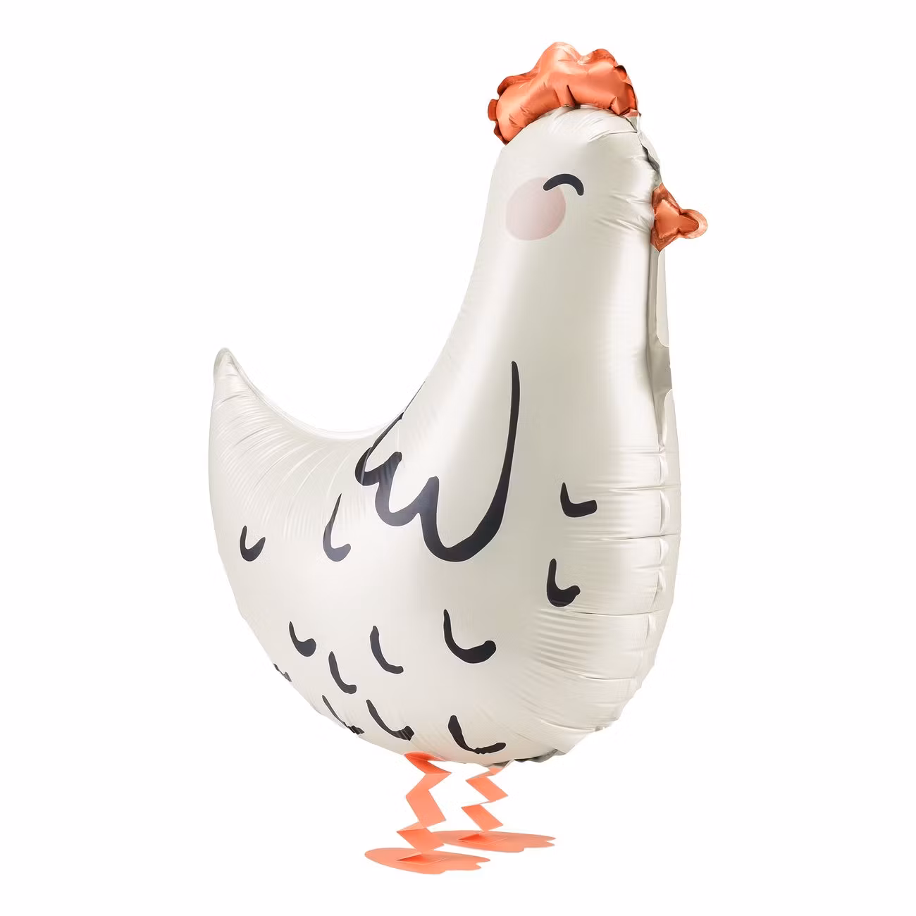 Folieballong Höna Vit