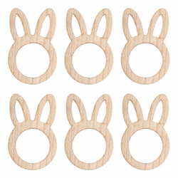 Servettringar Easter Bunny i Trä