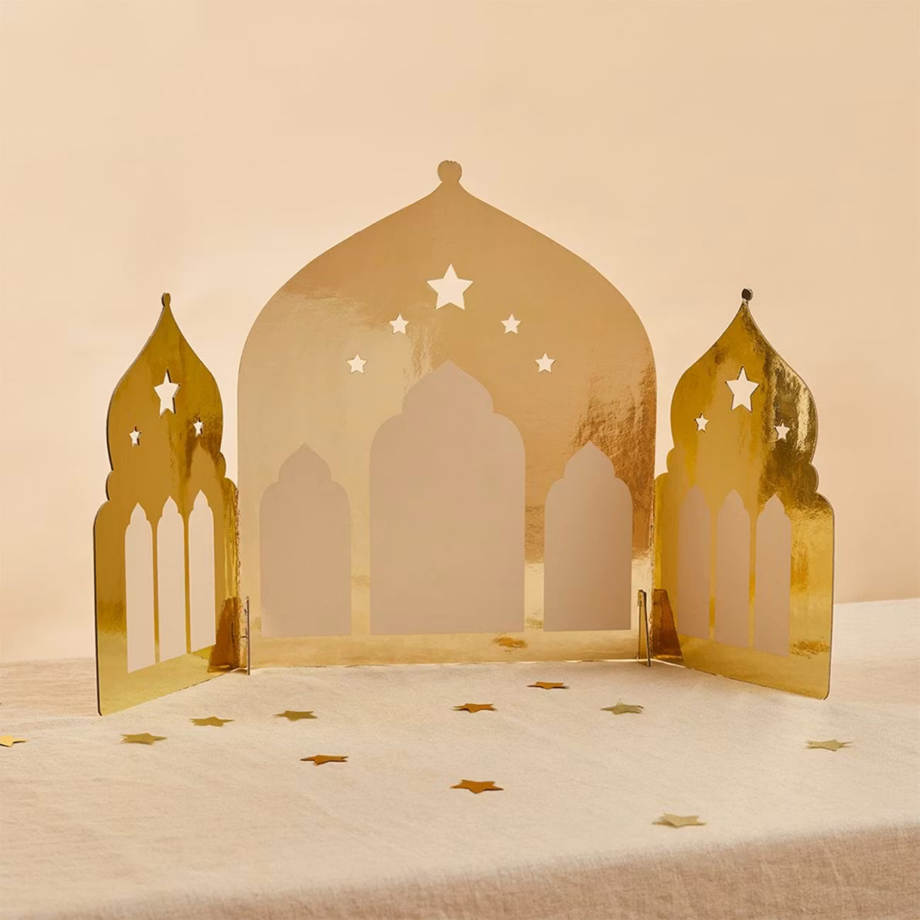 Bordsdekoration Eid Mubarak Tempel Guld