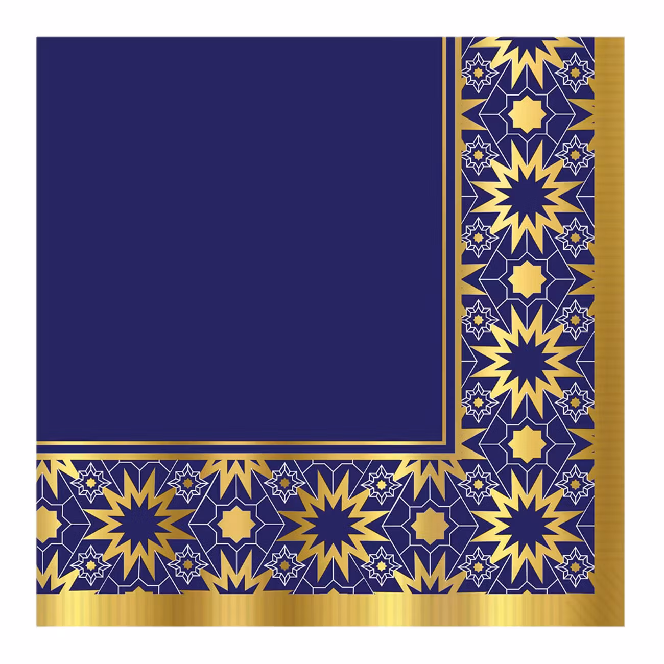 Servetter Ramadan Blå/Guld