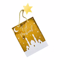 Presentpåsar Eid Mubarak Guld
