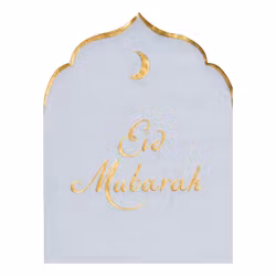 Servetter Eid Mubarak Ljusblå