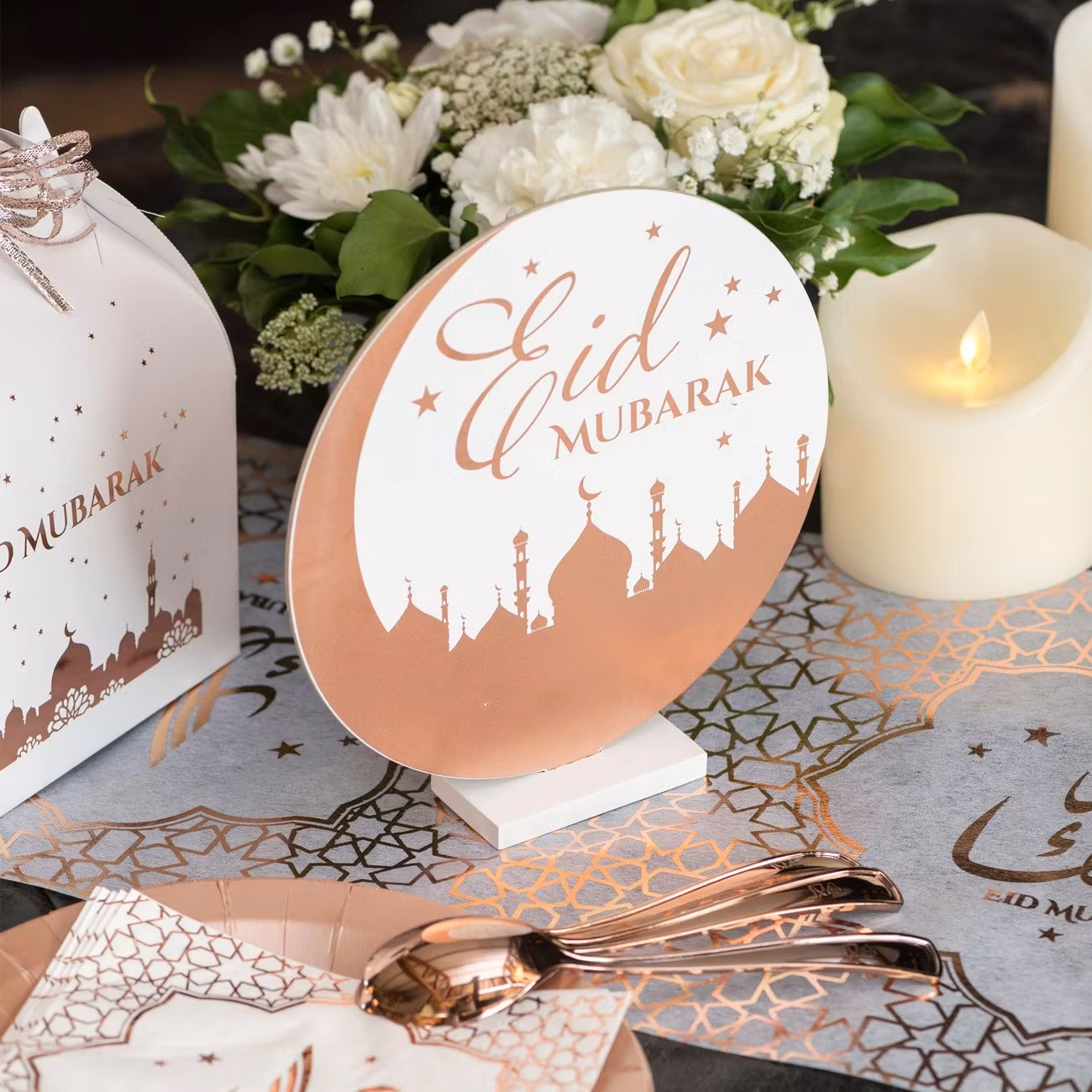 Bordsdekoration Eid Mubarak