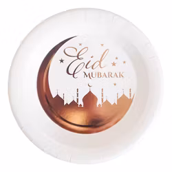 Papperstallrikar Eid Mubarak Roséguld
