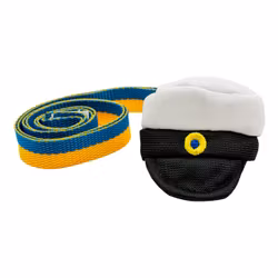 Studentmössa Brosch med Blå/Gult Band