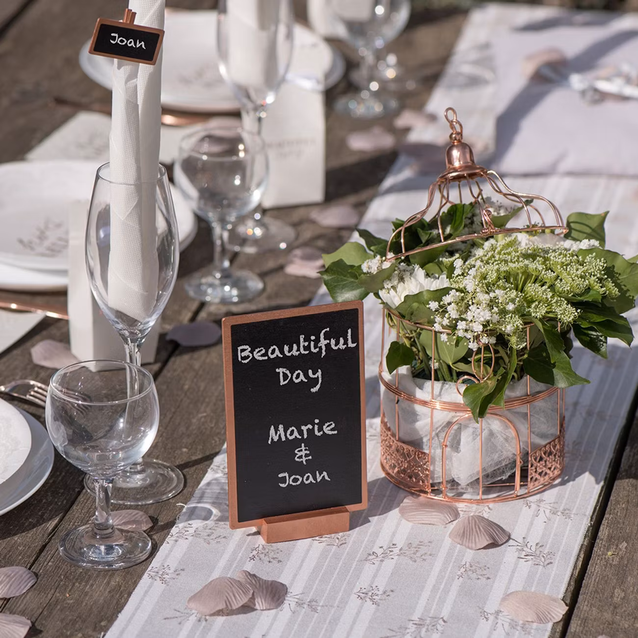 Bordsdekoration Skiffertavla