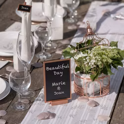 Bordsdekoration Skiffertavla