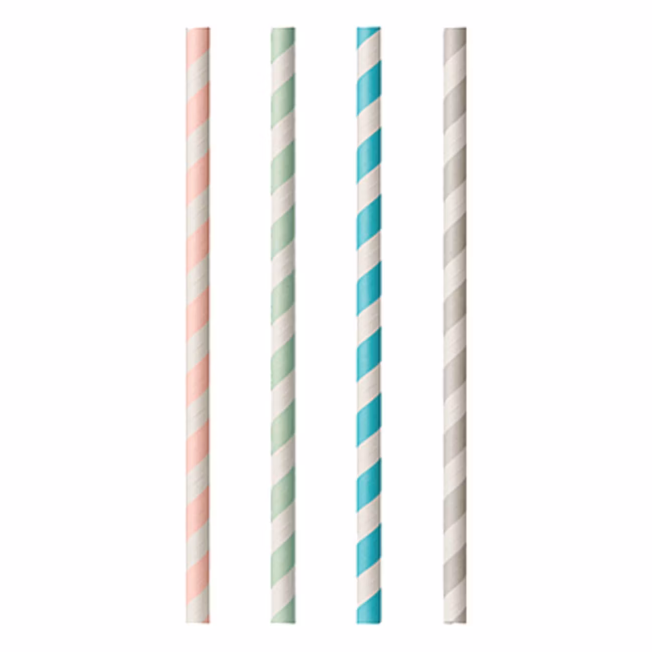 Milkshakesugrör av Papper Flerfärgade Randiga