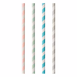 Milkshakesugrör av Papper Flerfärgade Randiga