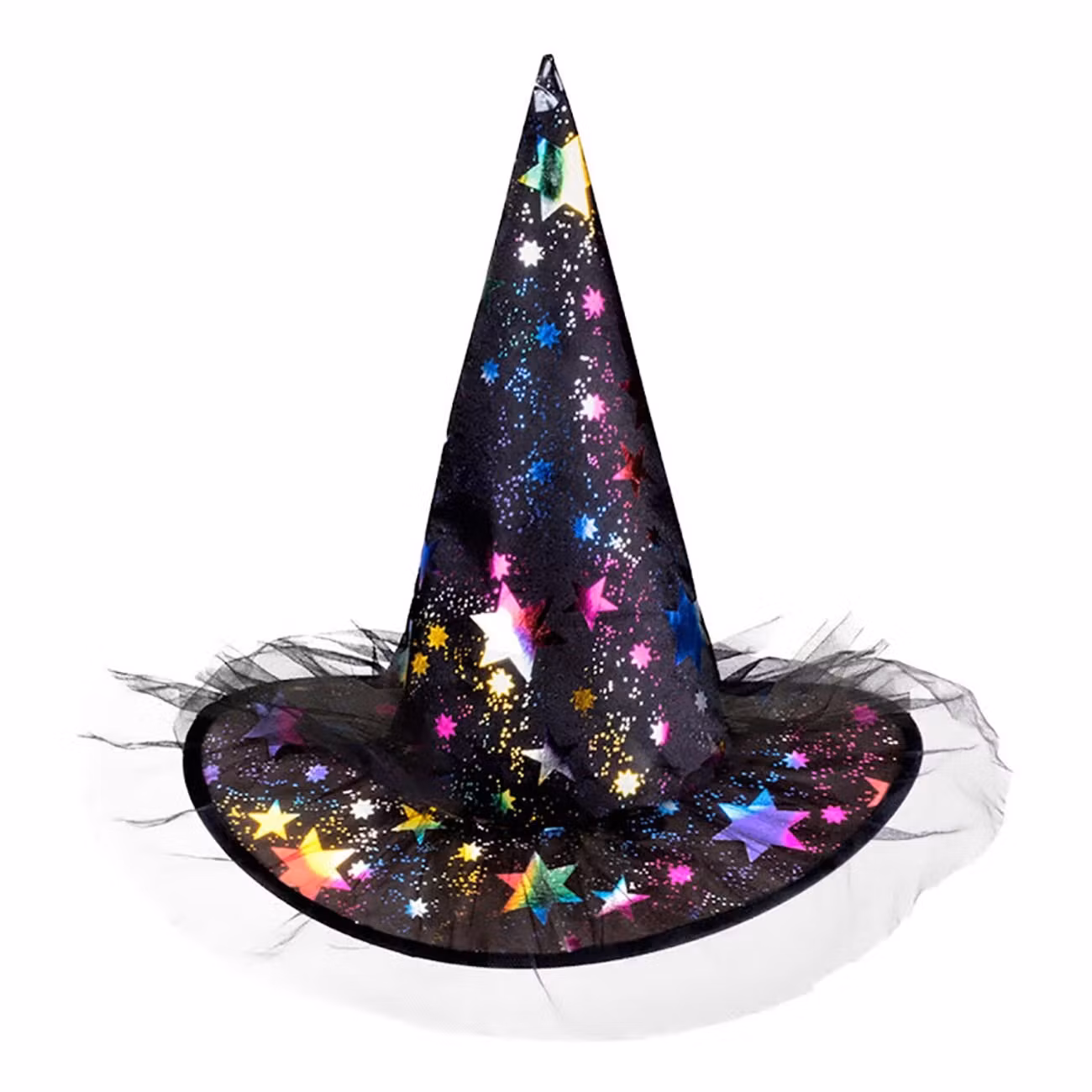 Häxhatt med Färgglada Stjärnor