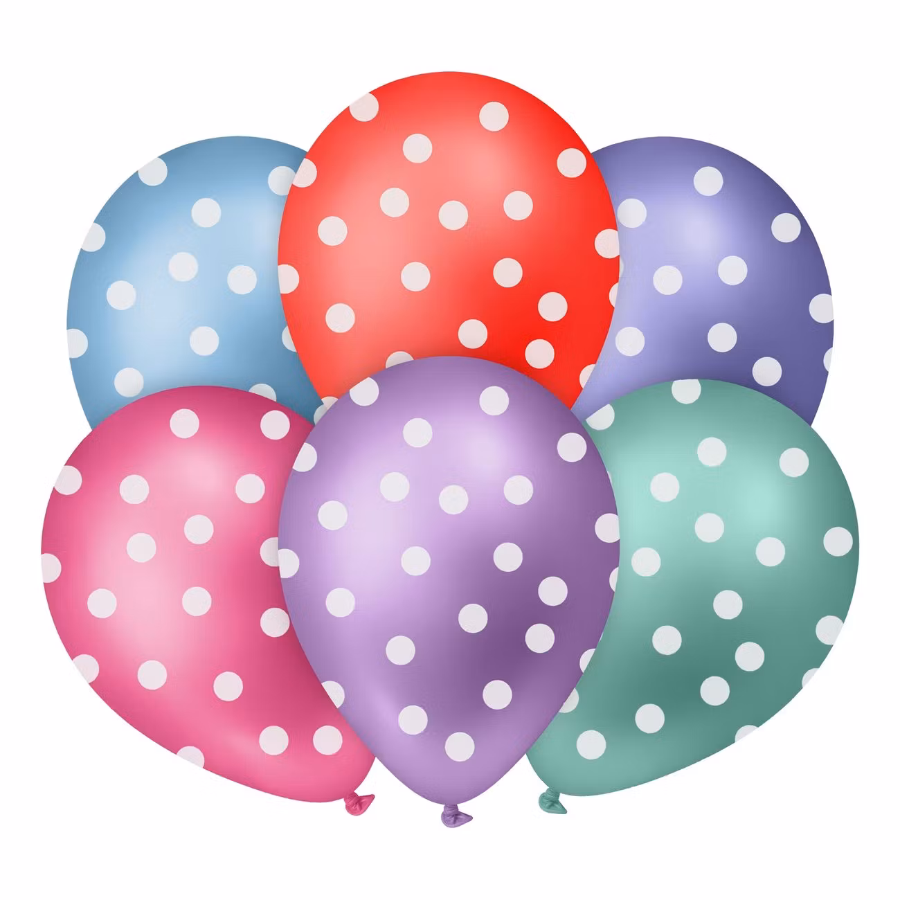 Ballonger Prickar Flerfärgade