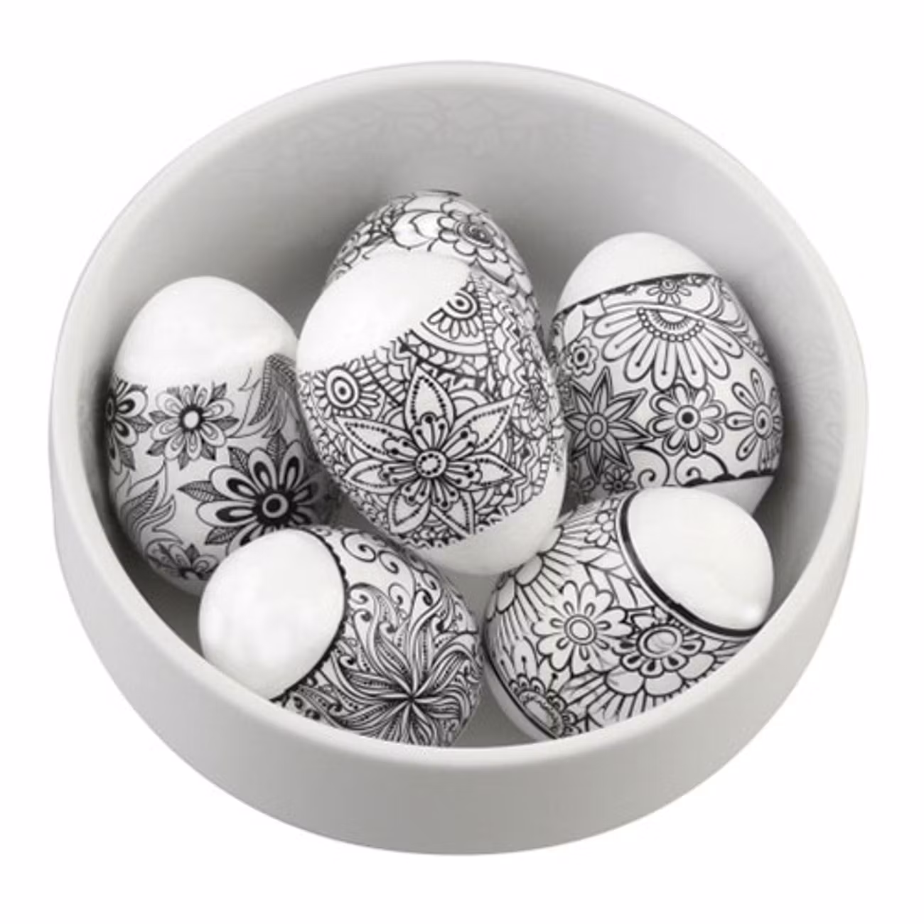 Äggvästar Svart/Vit