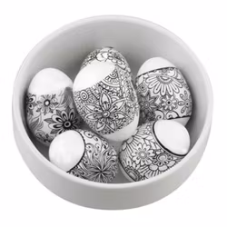 Äggvästar Svart/Vit