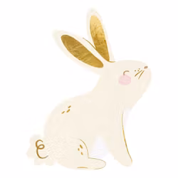 Påskservetter Kanin Stansade