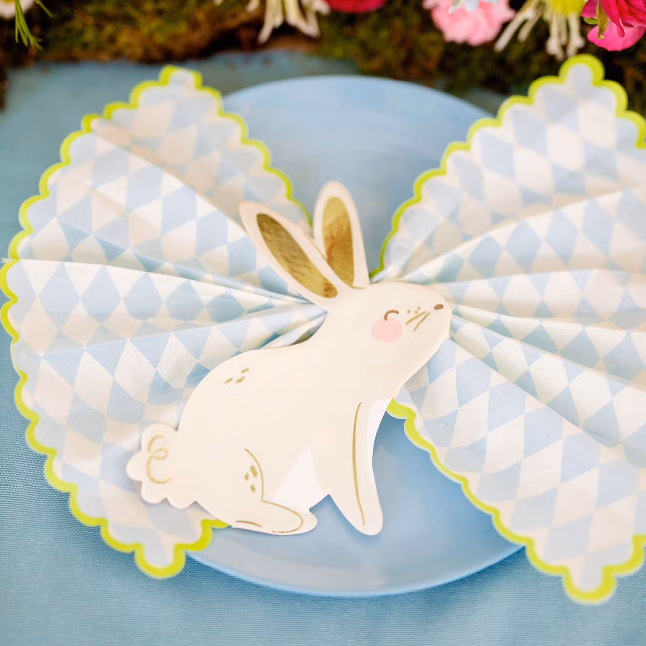 Påskservetter Kanin Stansade