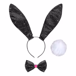 Glitterbunny Svart Tillbehörskit