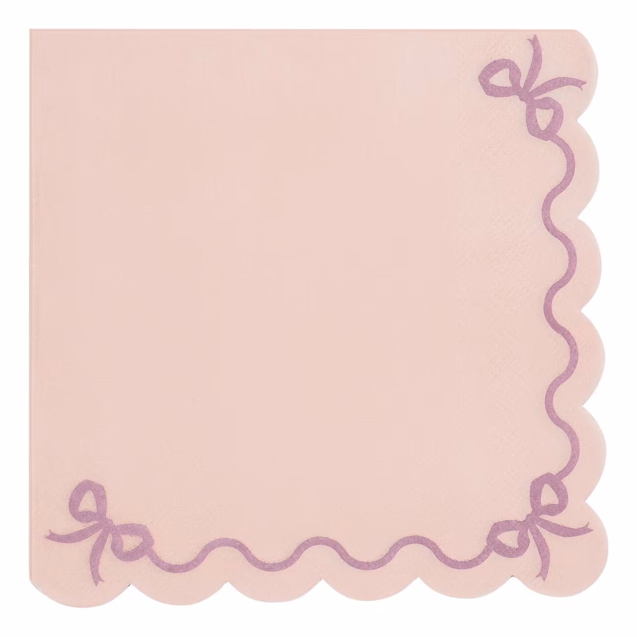 Servetter Vågmönstrade Ljusrosa