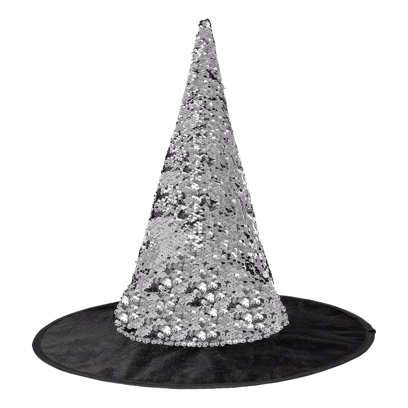 Häxhatt Vändbar med Paljetter Svart/Silver