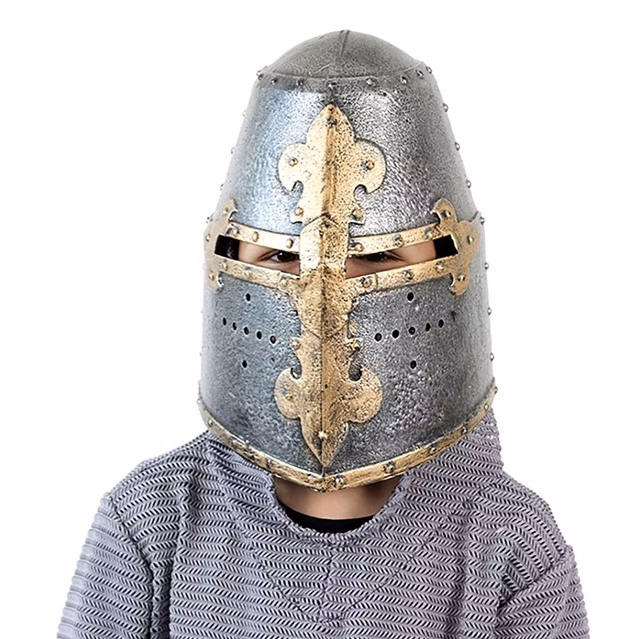 Medeltida Tornerhjälm Barn