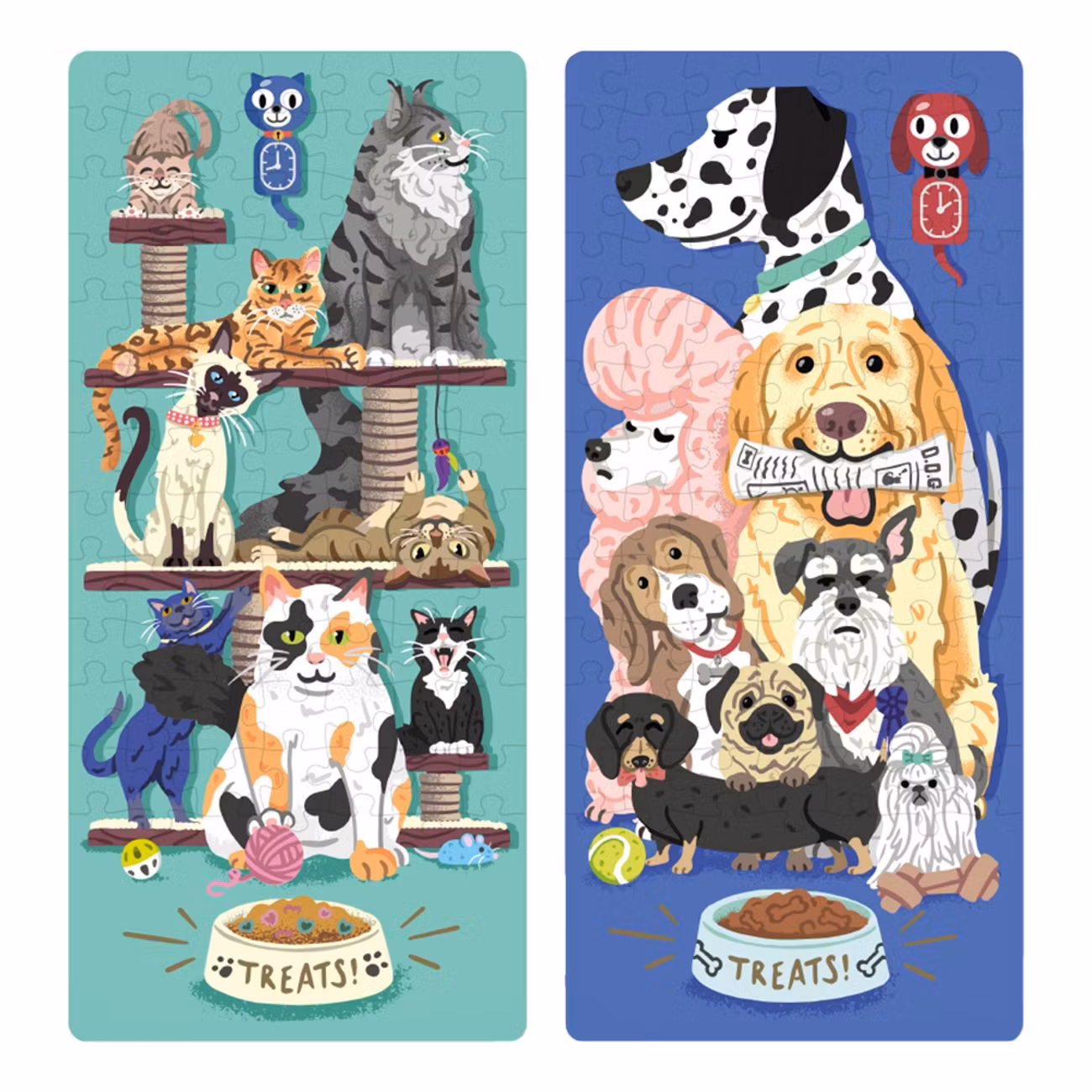 Cats vs Dogs Pussel-Duell Spel