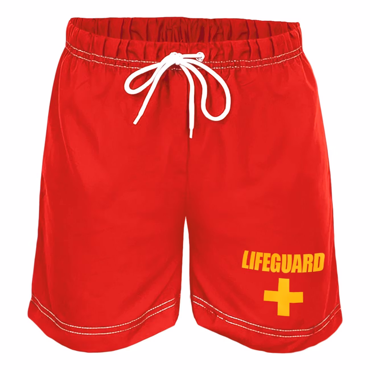 Vattenlösliga Badshorts Röd