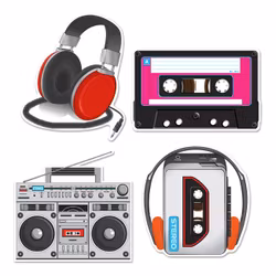 Kassettband Foto Props