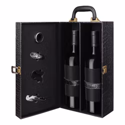 Vinlåda i Läder Presentset