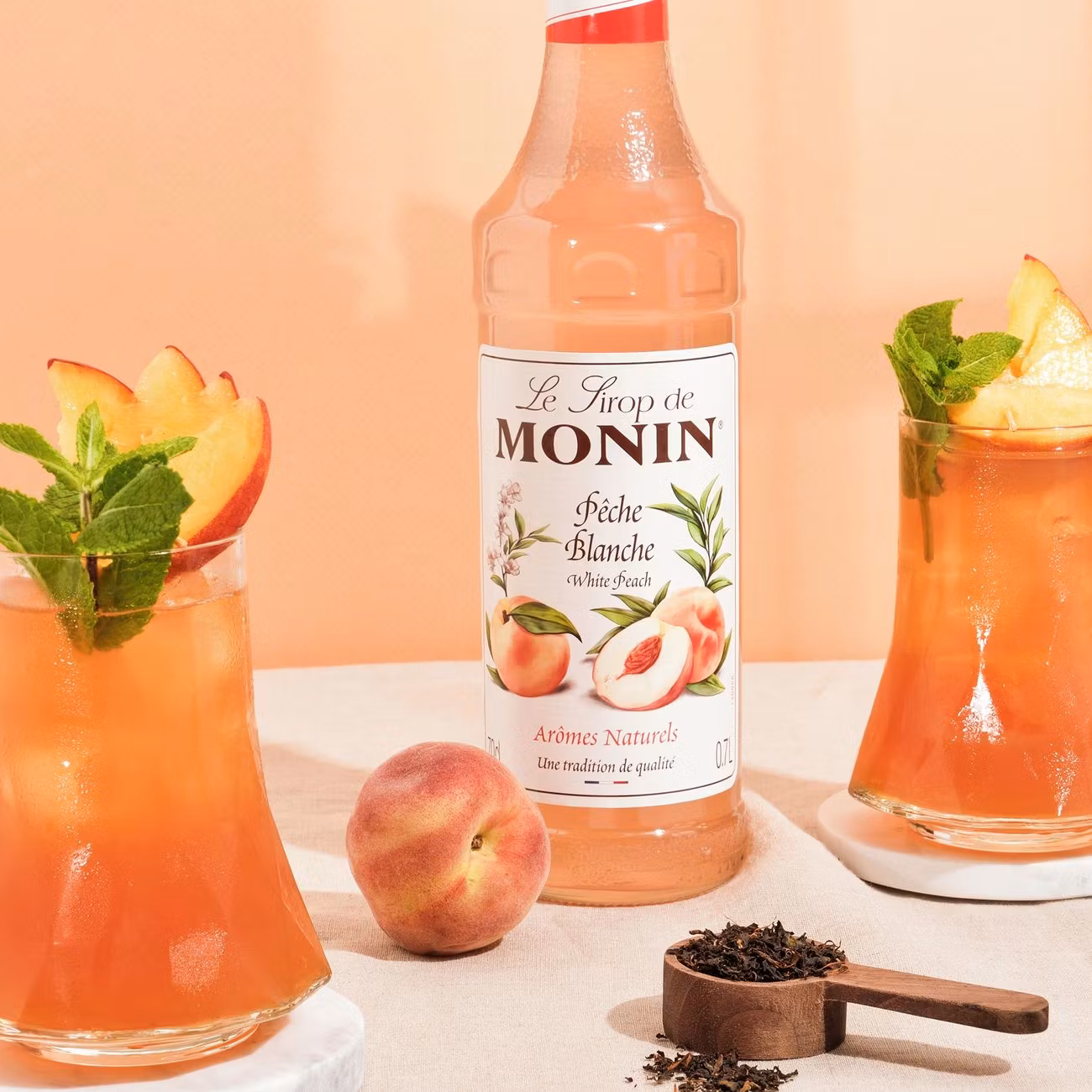 Monin White Peach Syrup