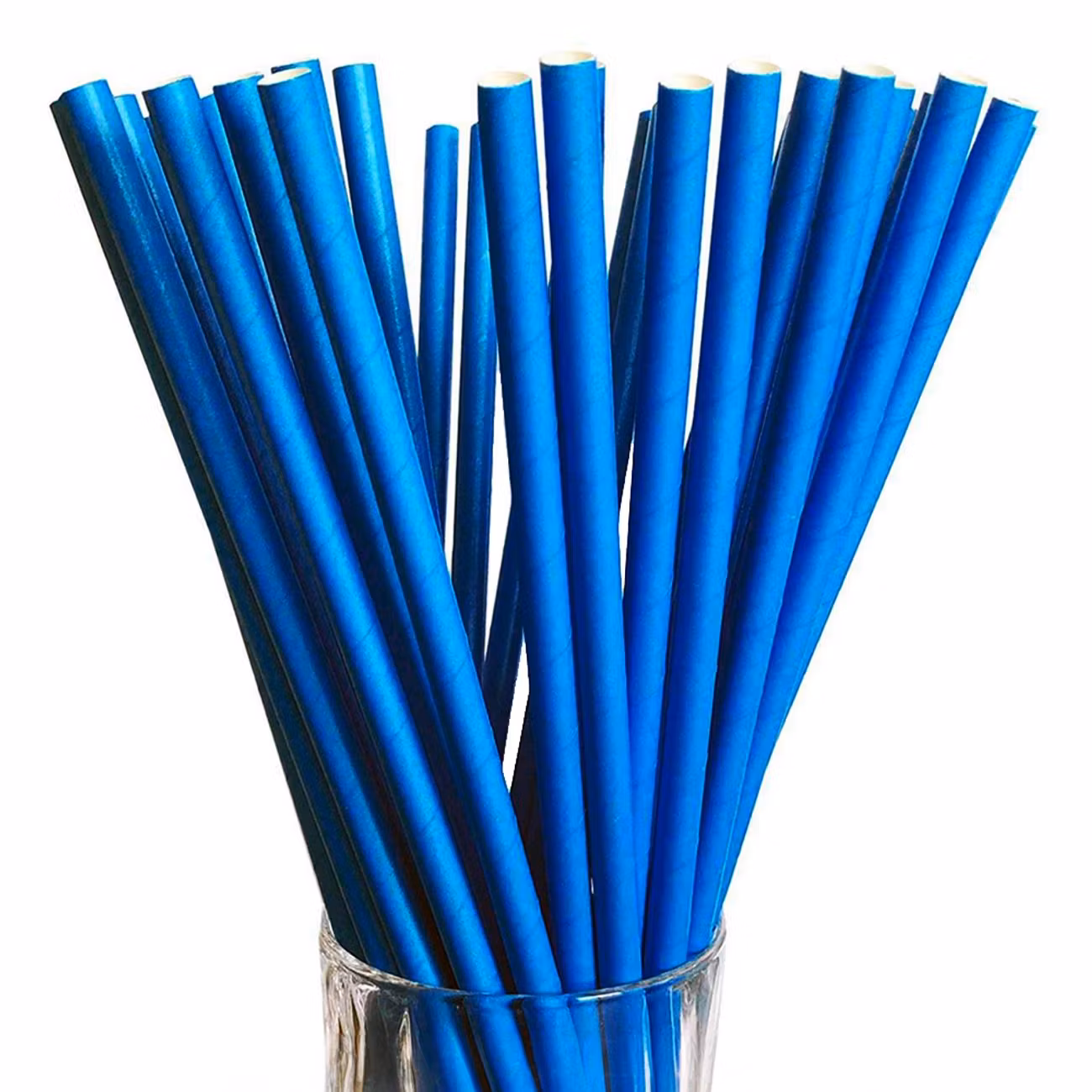 Papperssugrör Blå