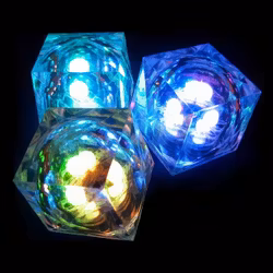 Blinkande Iskub Flerfärgade