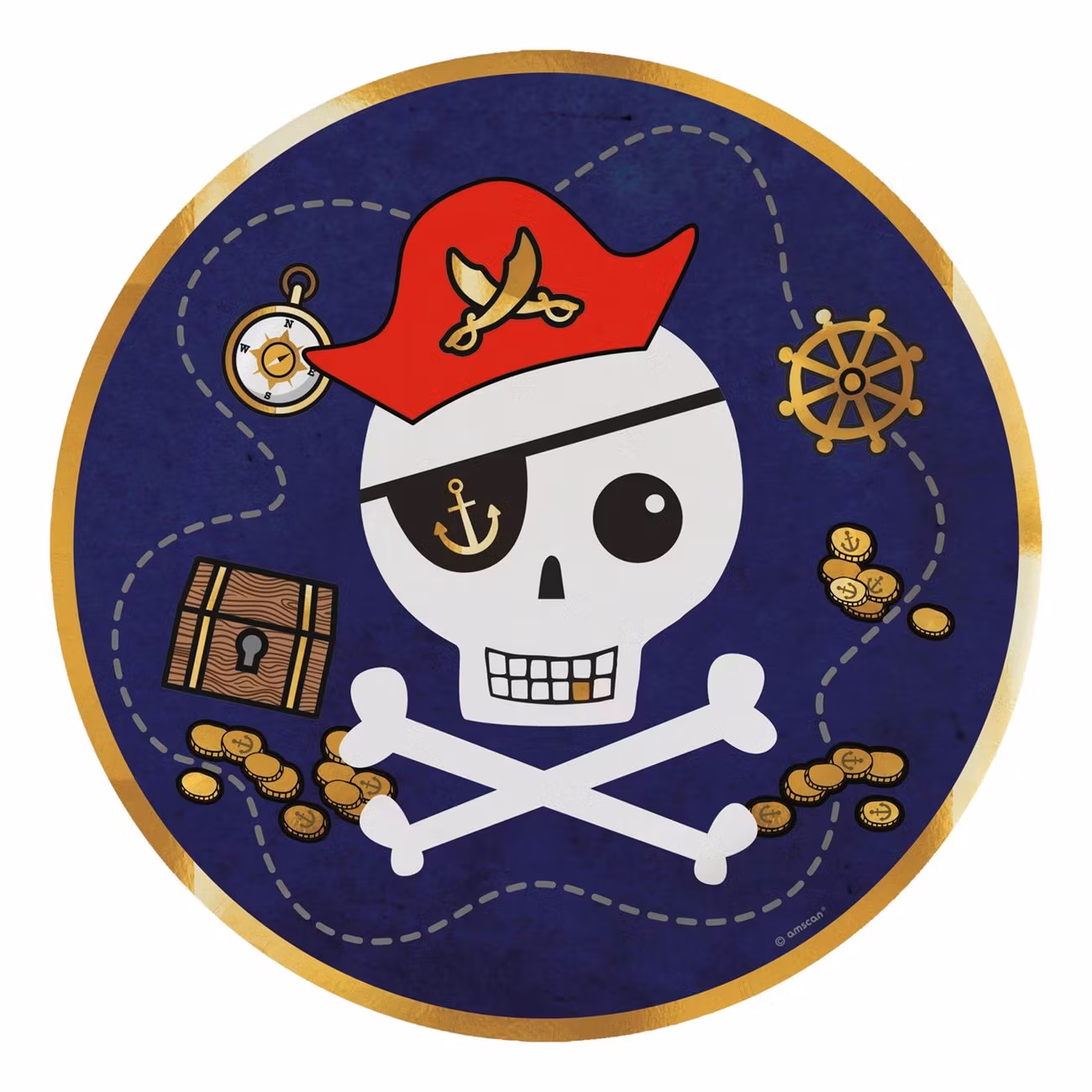 Papperstallrikar Piratkalas