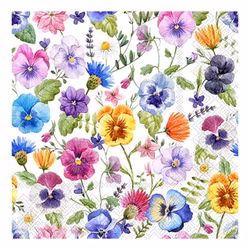 Servetter Blommor Sommar