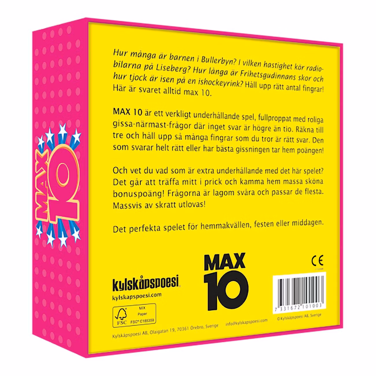 Max 10 Gissa-närmast-spel