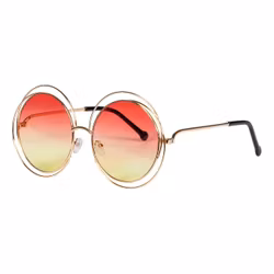 Runda Glasögon Orange