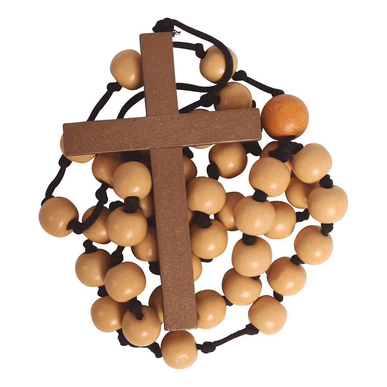 Halsband Kors med Radband