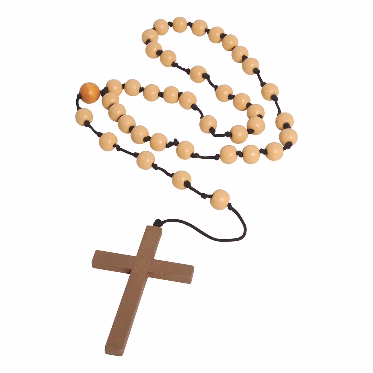 Halsband Kors med Radband