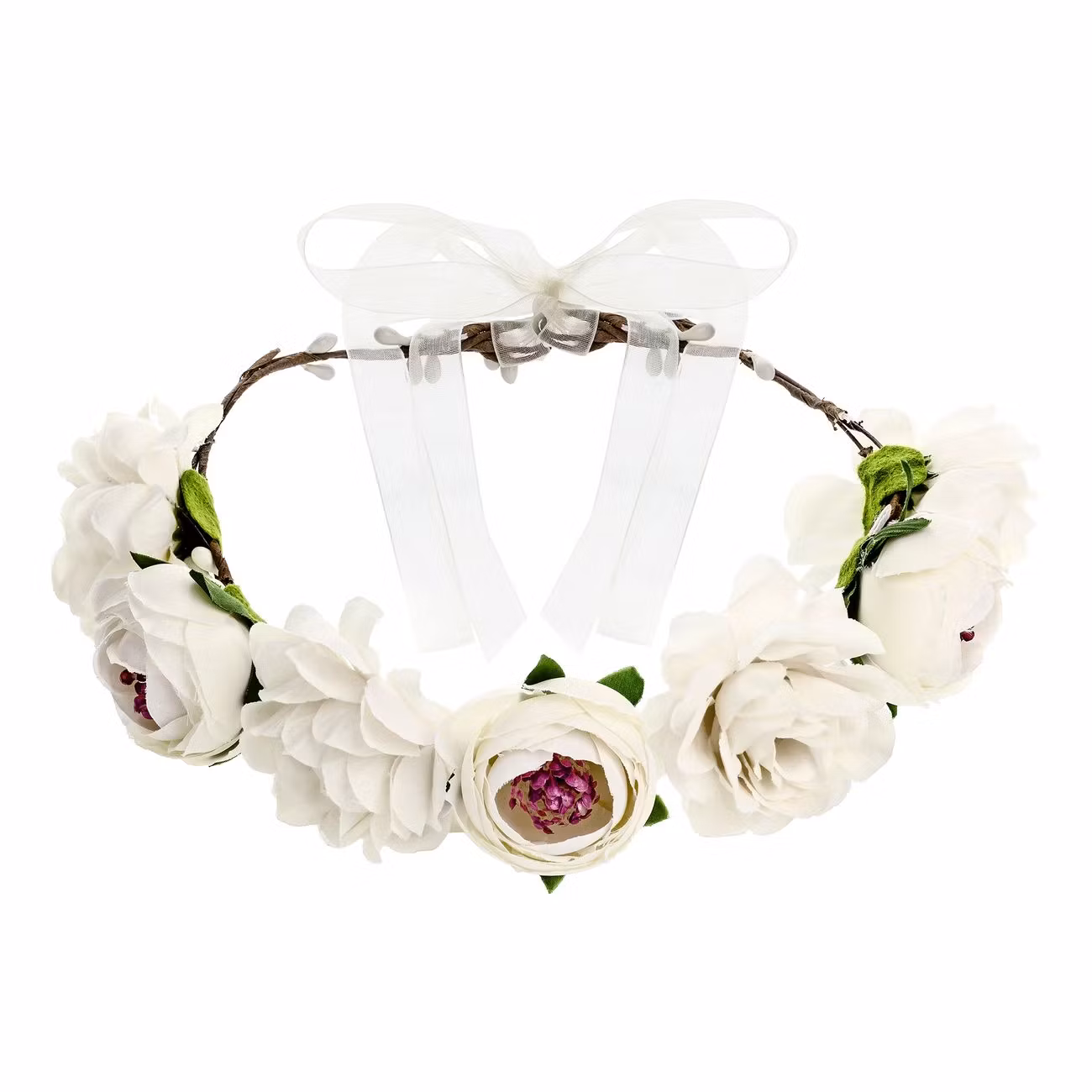 Blomsterkrans Rosor Vit