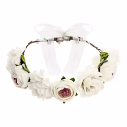 Blomsterkrans Rosor Vit