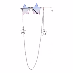 Stjärnglasögon med Kedja