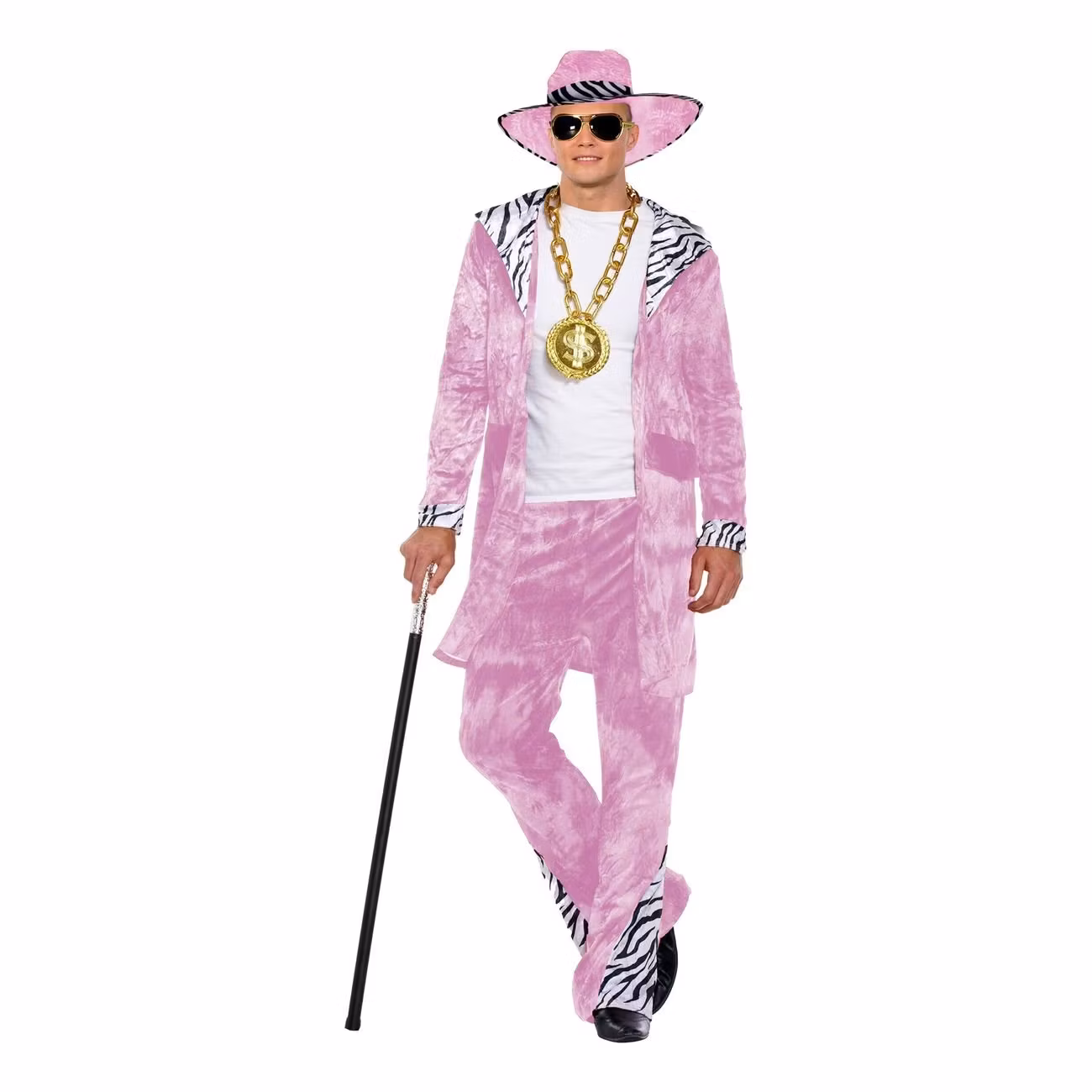 Rosa Pimp Maskeraddräkt