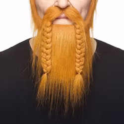 Viking Mustasch med Skägg Röd