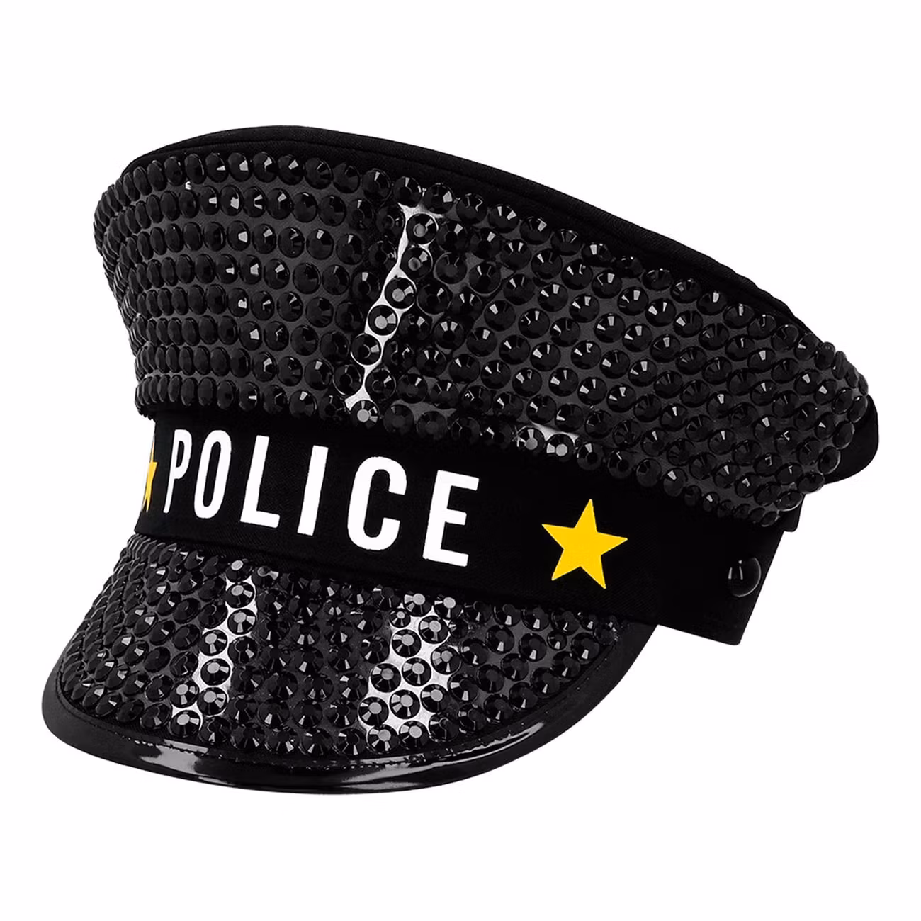 Paljettkeps Polis Sparkle