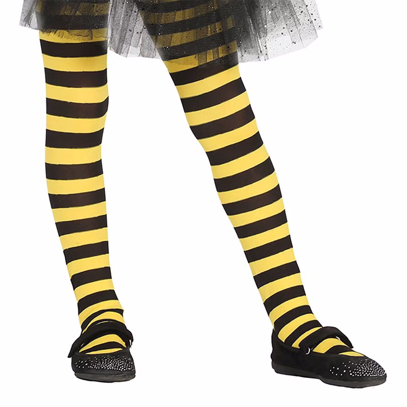 Strumpbyxor för Barn Svart/Gula Randiga