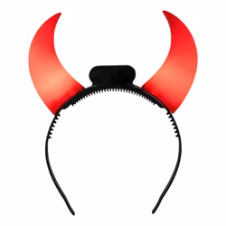 LED Diadem Djävulshorn