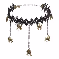 Halsband Choker med Spindlar