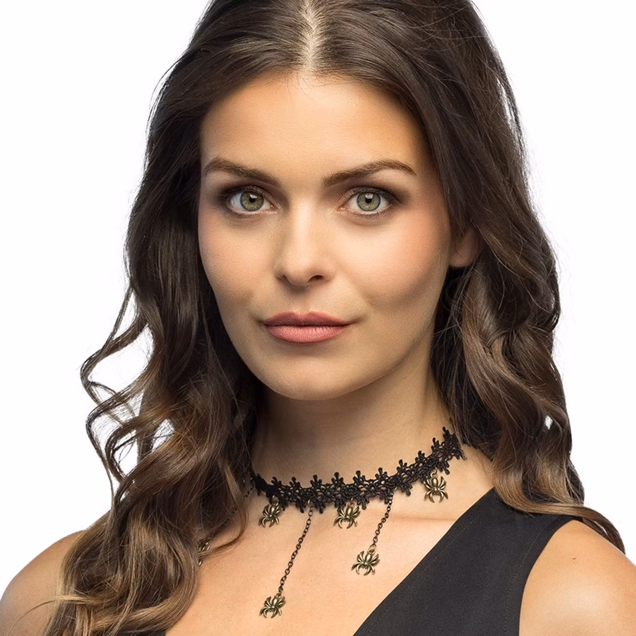 Halsband Choker med Spindlar