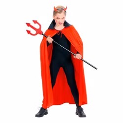 Cape Röd med Svart Krage