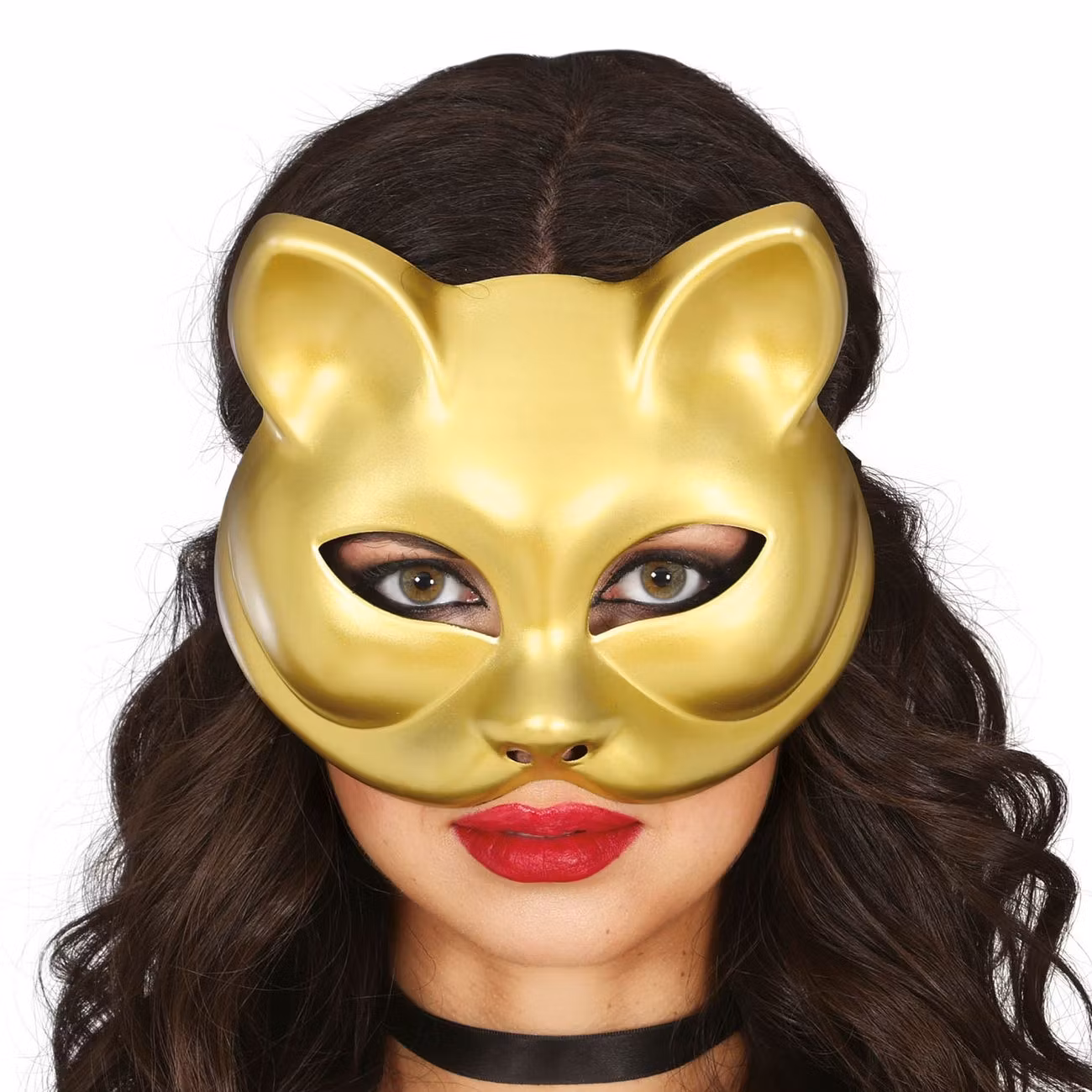 Guldfärgad Kattmask