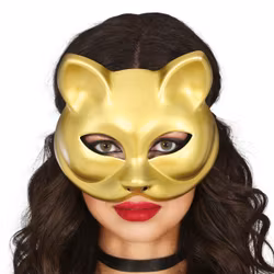 Guldfärgad Kattmask